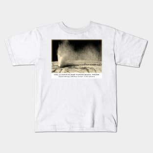 Beehive Geyser at Yellowstone 150 Years Kids T-Shirt